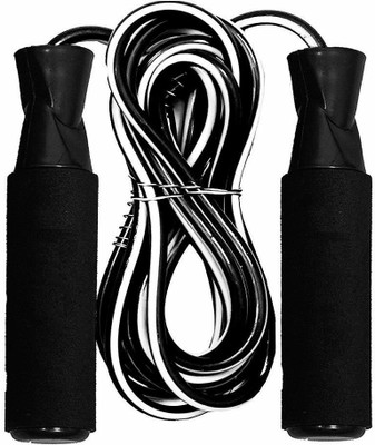 Unishore Foam Handle Pack Of 1 piece Ball Bearing Skipping Rope(Black, Length: 320 cm)