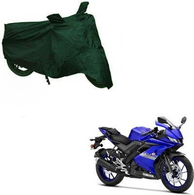 THE REAL ARV Waterproof Two Wheeler Cover for Yamaha(R15 V3, Green)