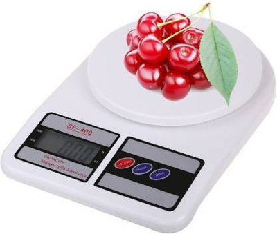 MOONZA New Weighing Machine For Kitchen With LED Light, Digital Electronic Weight Scale 10 Kg SF400 Multipurpose Personal Use Health Home Gym Weighing Scale Weighing Scale(White) MOONZA New Weighing Machine For Kitchen With LED Light, Digital Electronic Weight Scale 10 Kg SF400 Multipurpose Personal Use Health Home Gym Weighing Scale Weighing Scale(White)