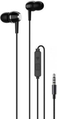Meyaar DG-Beex in Ear Wired Earbuds Stereo Earphoness Wired Headset(Black, In the Ear)