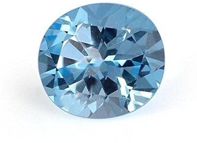 TEJVIJ AND SONS 6.25 Ratti Cetified Blue SapphireTopaz Neela Pukhraj Gemstone Stone Sapphire, Topaz Ring