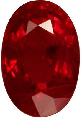 TEJVIJ AND SONS 9.25 Ratti Certified Ruby Manik Gemstone Stone Ruby Ring