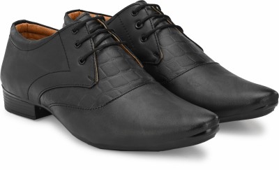 LEEPEETER Lace Up For Men(Black , 10)