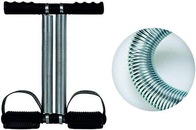 APPGEN NEW HEAVY QUALITY TUMMY TRIMMER DOUBLE SPRING FULL BODY FITNESS Ab Exerciser(Silver)