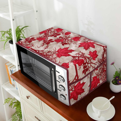 E-Retailer Microwave Oven  Cover(Width: 90 cm, Red)