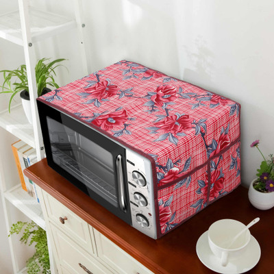E-Retailer Microwave Oven  Cover(Width: 90 cm, Red)
