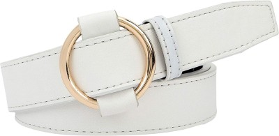 ZACHARIAS Women Casual White Artificial Leather Belt