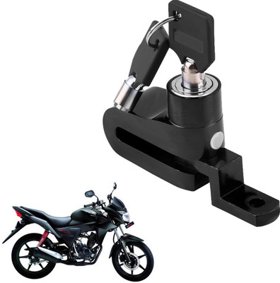 Pious DBL827CB Twister Motorcycle Lock Security Anti Theft Bicycle Motorbike Disc Brake Lock Theft Protection DISC_BRAK_LCK_ST1_ASRTD_6858 Disc Lock, U Lock(Black)