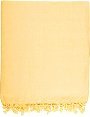 Sawariya handloom Solid Single AC Blanket for  AC Room(Microfiber, Yellow)