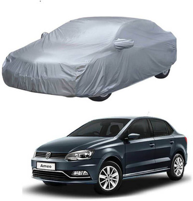 ask Car Cover For Volkswagen Ameo (Without Mirror Pockets)(Silver)