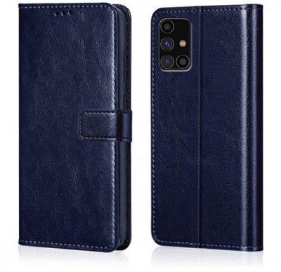 Nuvak Flip Cover for Samsung Galaxy M31s(Blue, Magnetic Case, Pack of: 1)