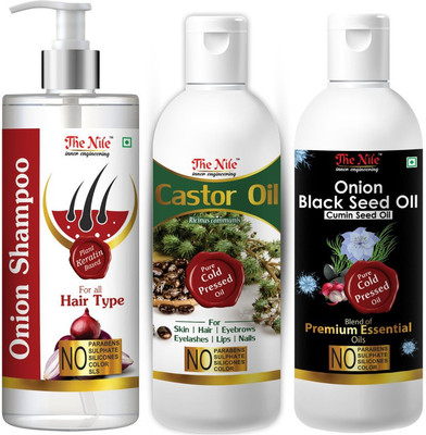 The Nile Onion Shampoo for Hair Growth .(3 Items in the set)