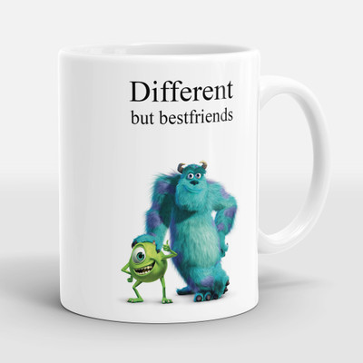 Sublikraft Diffrent But Best Friend Coffee Ceramic Coffee Mug(330 ml)