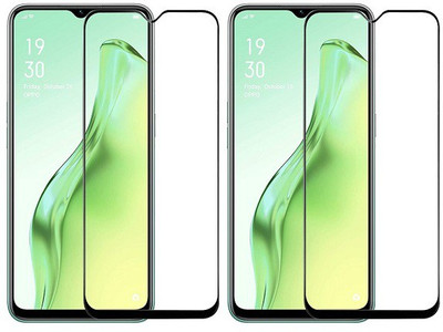 KARTRAY Edge To Edge Tempered Glass for Oppo A31(Pack of 2)