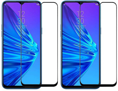 KARTRAY Edge To Edge Tempered Glass for Realme 5(Pack of 2)