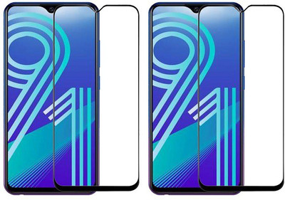 KARTRAY Edge To Edge Tempered Glass for Vivo Y91(Pack of 2)
