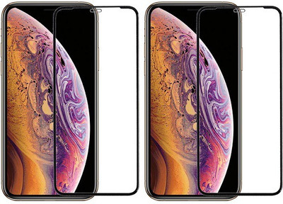 KARTRAY Edge To Edge Tempered Glass for Apple iPhone X, Apple iPhone XS, Apple iPhone 11 Pro(Pack of 2)