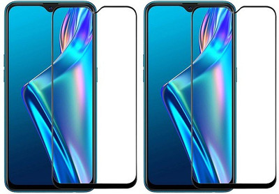KARTRAY Edge To Edge Tempered Glass for Oppo A12(Pack of 2)