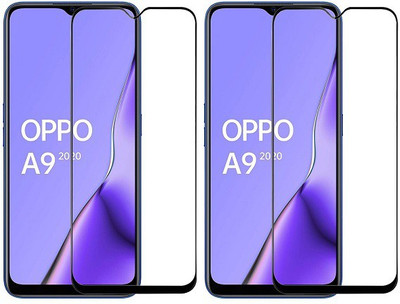 KARTRAY Edge To Edge Tempered Glass for Oppo A9 2020(Pack of 2)