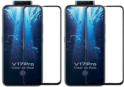 KARTRAY Edge To Edge Tempered Glass for Vivo V17 Pro(Pack of 2)