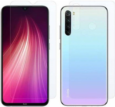 WowSimp Front and Back Tempered Glass for Mi Redmi Note 8(Pack of 1)
