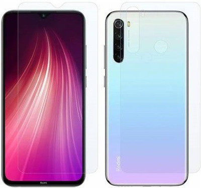 WowSimp Front and Back Tempered Glass for Mi Redmi Note 8(Pack of 1)