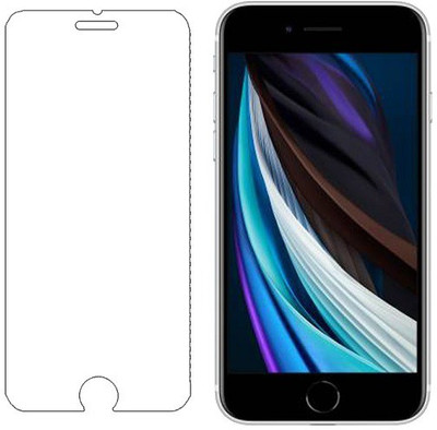 KARTRAY Tempered Glass Guard for Apple iPhone SE 2020(Pack of 1)