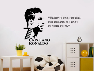 DivineDesigns 41 cm 7 Ronaldo of Our Dreams Wall Sticker Self Adhesive Sticker(Pack of 1)