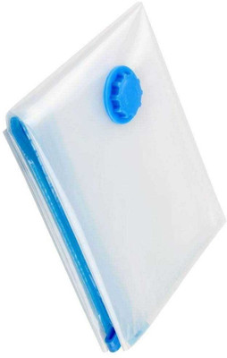 Vacuum Storage Reusable Ziplock Smart Space Saver Bags (Pack of 5) 2 Small (50 cm x 70 cm), 2 Medium (60 cm x 80 cm) with Hand Pump for Travel