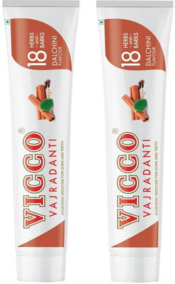 VICCO Vajradanti Paste in Dalchini Flavour - 160g - Pack of 2 Toothpaste(320 g, Pack of 2)