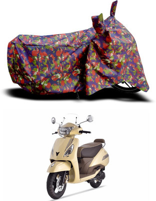 SEBOMGO Waterproof Two Wheeler Cover for TVS(Multicolor)