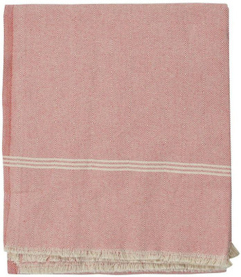Dehati Homez Checkered Single Throw for  AC Room(Cotton, Maroon)