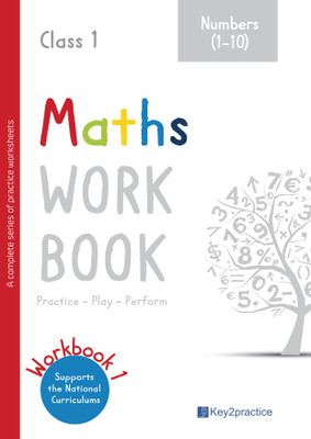 Key2Practice Class 1 Maths Workbook 1 (Numbers (1-10)) summer vacation Activity workbook [Workbook] Indu Jain and Trishla Learning System Pvt Ltd(Hardcover, Indu Jain)