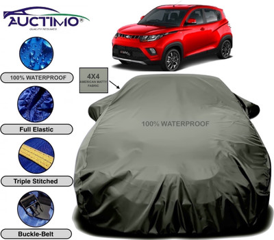 AUCTIMO Car Cover For Mahindra KUV100 (With Mirror Pockets)(Green)