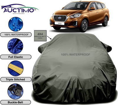 AUCTIMO Car Cover For Datsun Go+ (With Mirror Pockets)(Green)