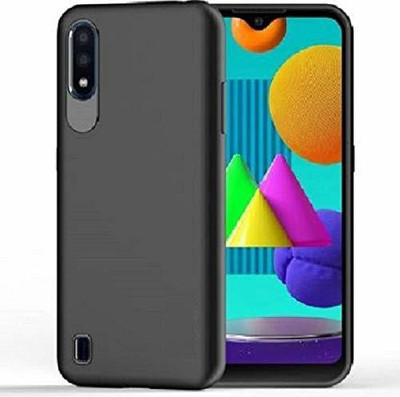 NewSelect Back Cover for Samsung Galaxy M01(Black, Grip Case, Pack of: 1)