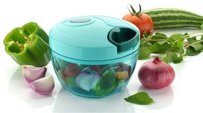 Dashing Vegetables Handy Chopper Cutter Sharp 3 Blades 350ml Vegetable & Fruit Chopper(1 CHOPPER)