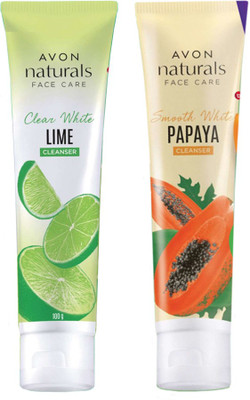 AVON Naturals Cleanser Combo (papaya - lime) Face Wash(200 g)