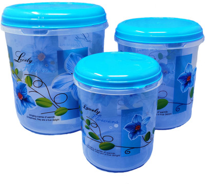 Eos Plastic Grocery Container  - 10000 ml, 7000 ml, 5000 ml(Multicolor)