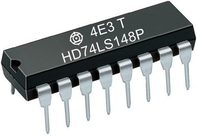 jivith e4u HD74LS148P 8 Line To 3 Line Octal Priority Encoder IC + IC Base Electronic Components Electronic Hobby Kit