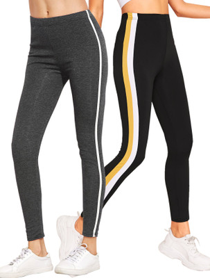 DTR FASHION Grey Jegging(Striped)