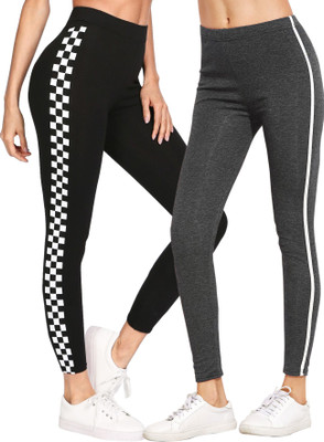 DTR FASHION Black Jegging(Striped)