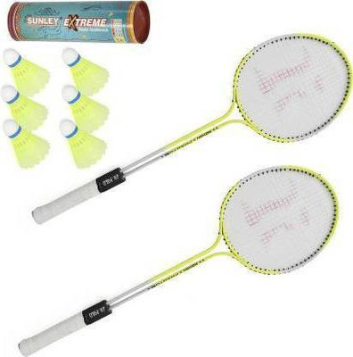 labh traders 1 pair badminton racket with 6shutlecoke Badminton Kit