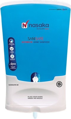 NASAKA SANISAFE 8D AUTOMATIC HAND SANITIZER DISPENSER (DROP) 8 L Liquid Dispenser(White)