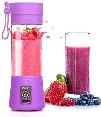 Silago Mini Juicer Portable Eletric Juicer Cup 380ml Fruit Mixing Machine ,Glass Bottle 450 Juicer Mixer Grinder (purple, 1 Jar) Juice245 500 Juicer Mixer Grinder (3 Jars, Purple) For Rs. 586 @ 55% off