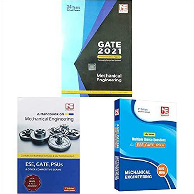 GATE 2021 : Mechanical Engineering - Handbook + Previous Solved Papers + 4400 MCQs Practice Book (Set Of 3 Books)(Paperback, MADE)