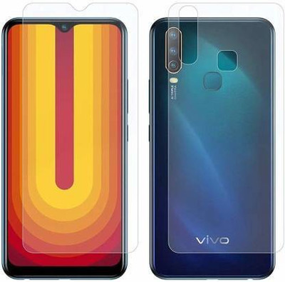 PR SMART Front and Back Tempered Glass for Vivo U10(Pack of 2)