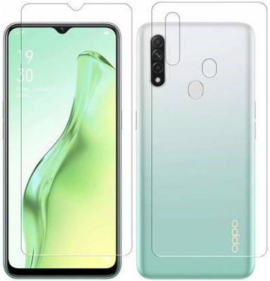 WowSimp Front and Back Tempered Glass for Oppo A31(Pack of 2)