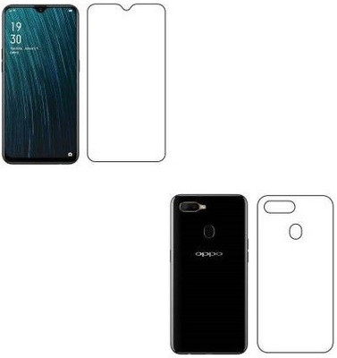 WowSimp Front and Back Tempered Glass for Oppo A5s(Pack of 2)