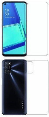 WowSimp Front and Back Tempered Glass for Oppo A52(Pack of 2)
